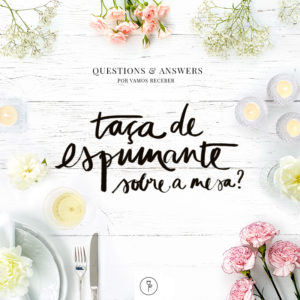 espumante na mesa