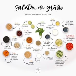 receita de salada de grãos