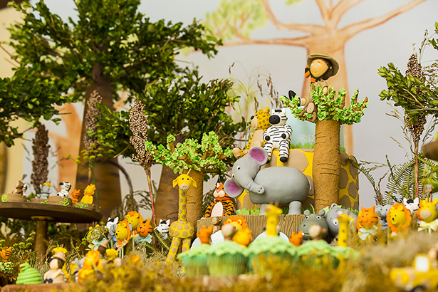 festa de crianca com tema Safari