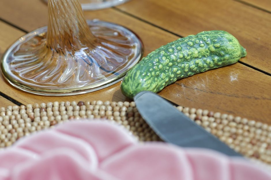 descanso de talher de legumes 