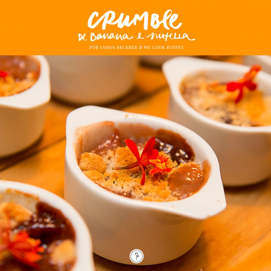 Receita Crumble de Banana e Nutella