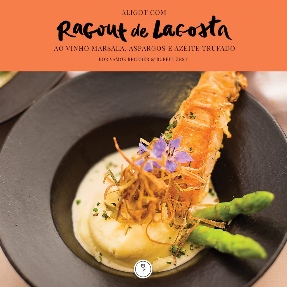 receita aligot com ragout de lagosta 