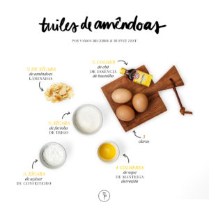 receita de tuiles de amendoas