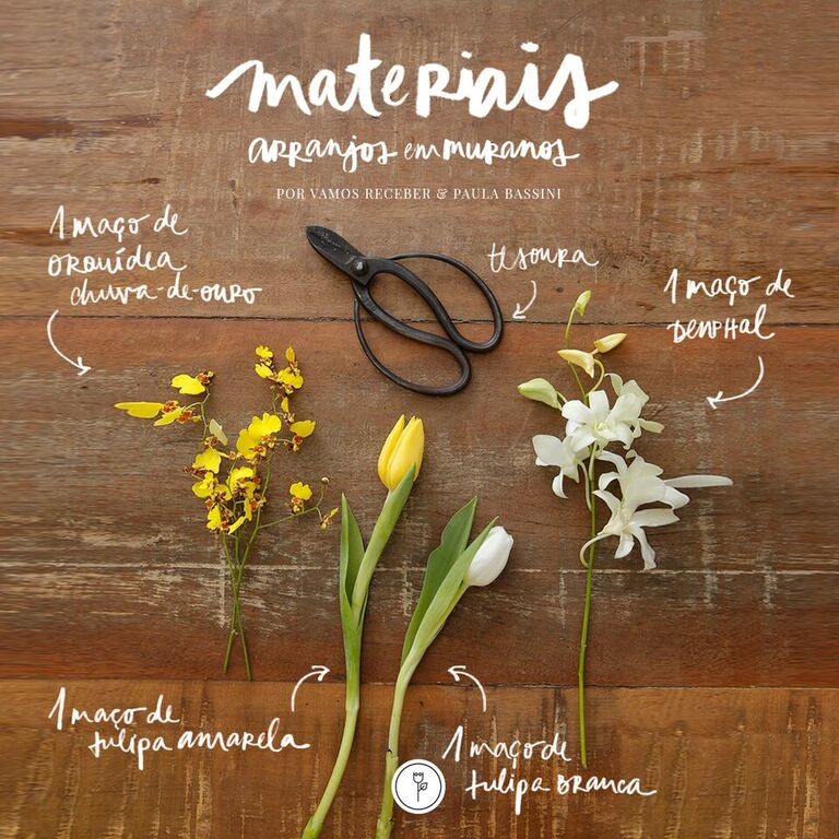materiais para arranjos de flores 