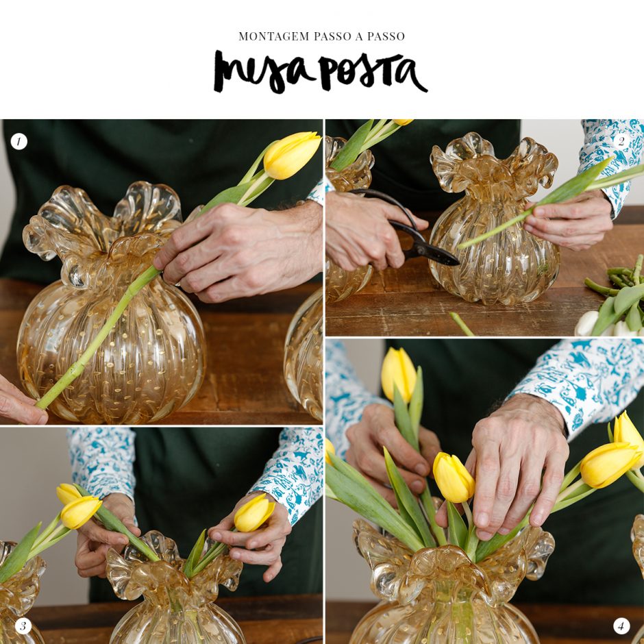 passo a passo para arranjo de flores 