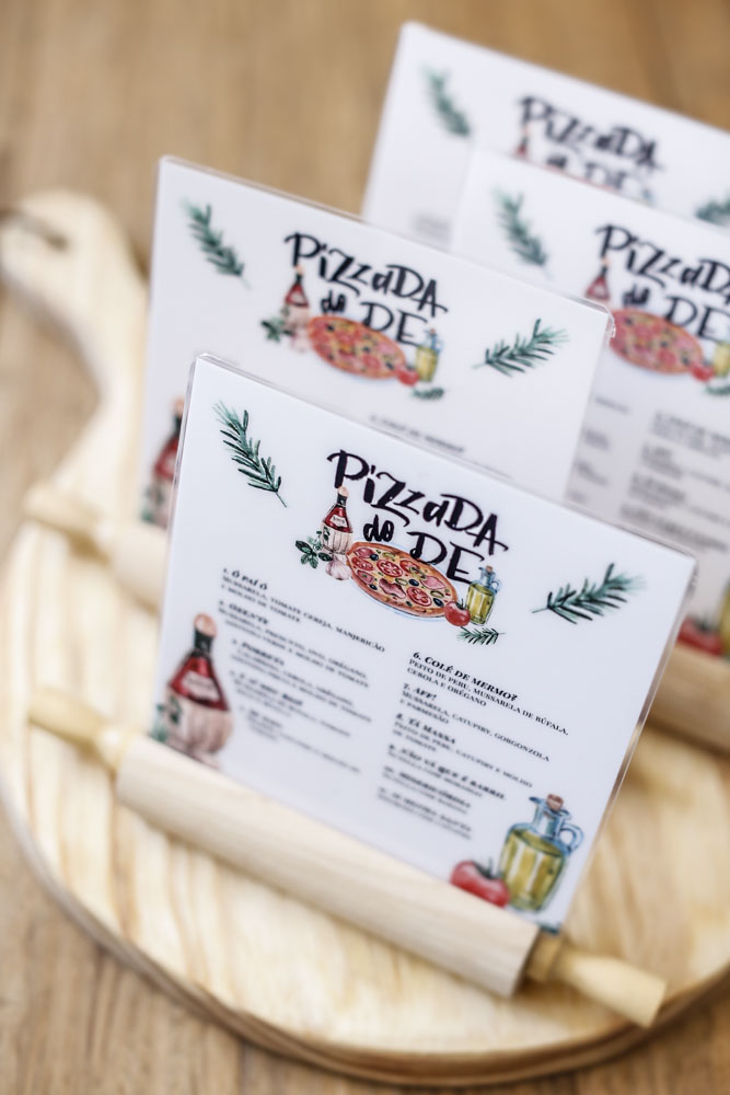 menu impresso por Buffet Felíssimo