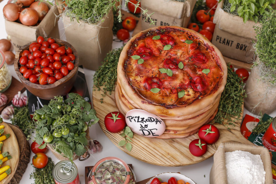 bolo de pizza para decorar 