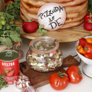 bolo em formato de pizza
