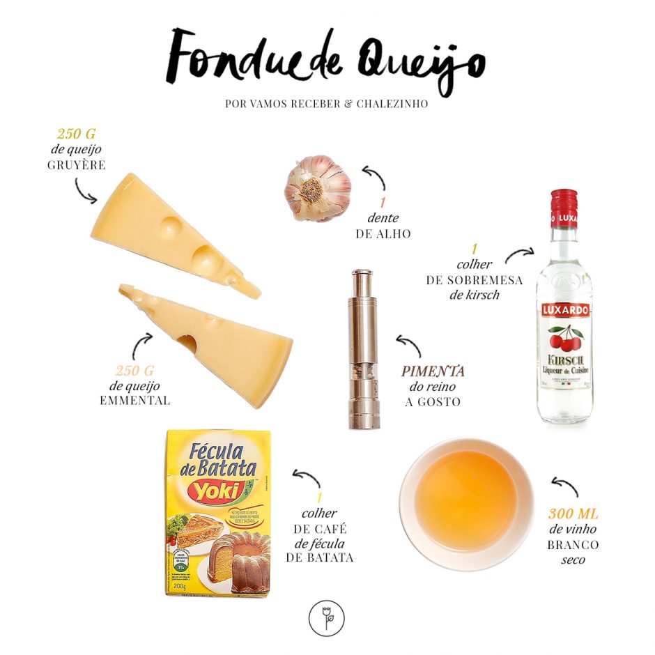 ingredientes fondue de queijo