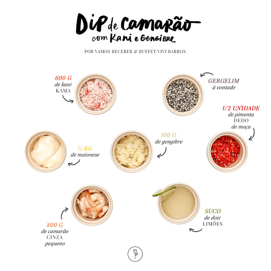 receita com camarão