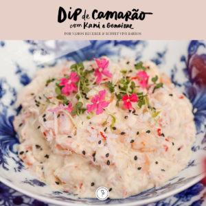 receita de dip de camarão com kani