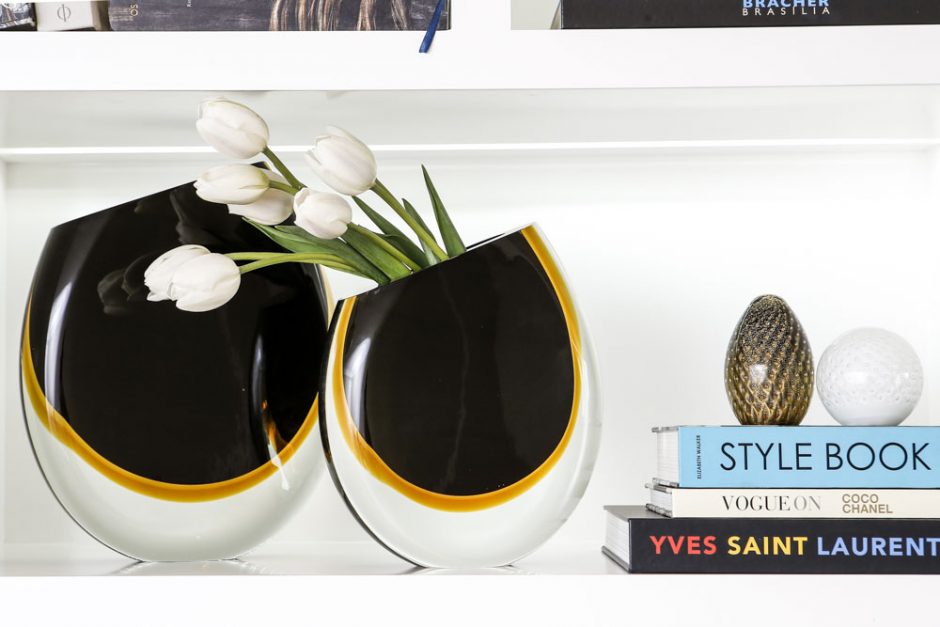 vasos preto e ambar ca d'oro