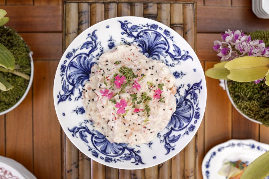 Dip de camarões com kani