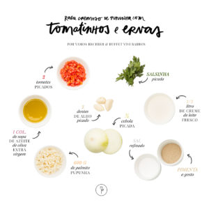 recita de ragu cremoso de pupunha
