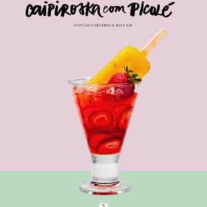 receita caipiroska de picolé