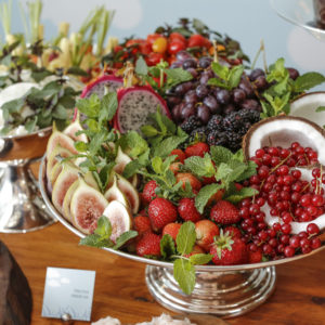 brunch de batizado com frutas