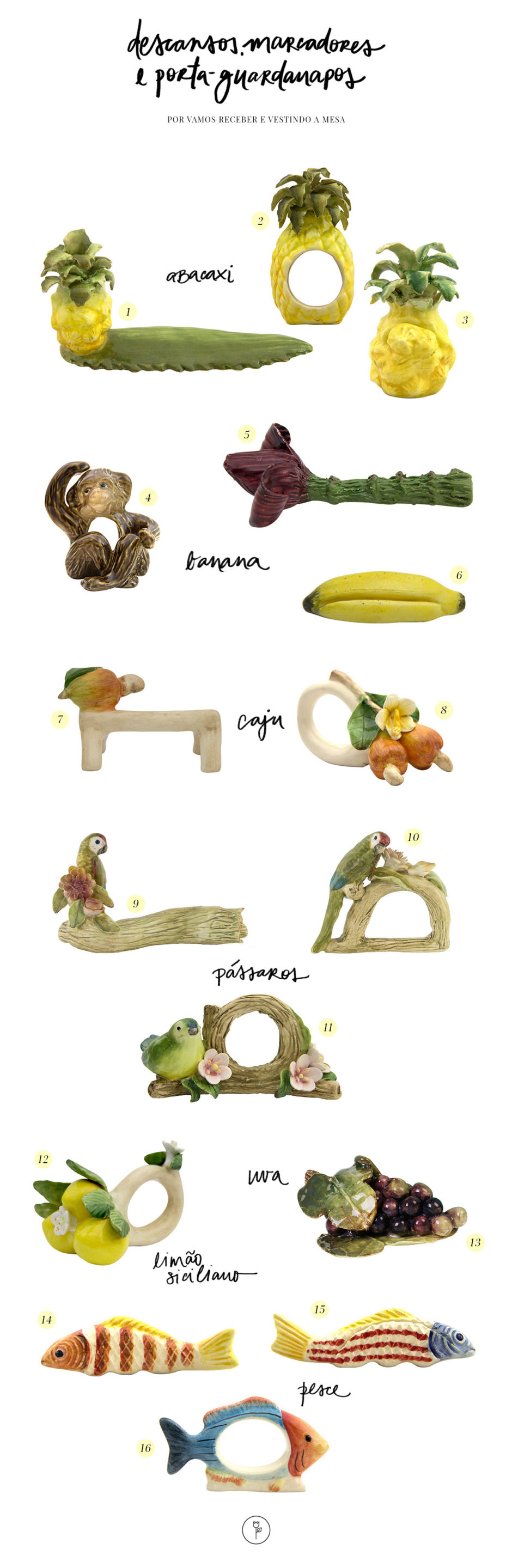 acessorios de mesa vestindo a mesa