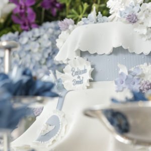 boloconfeitado para batizado de menino