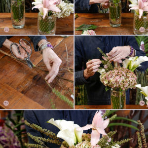 passo passo de arranjo floral para quarto