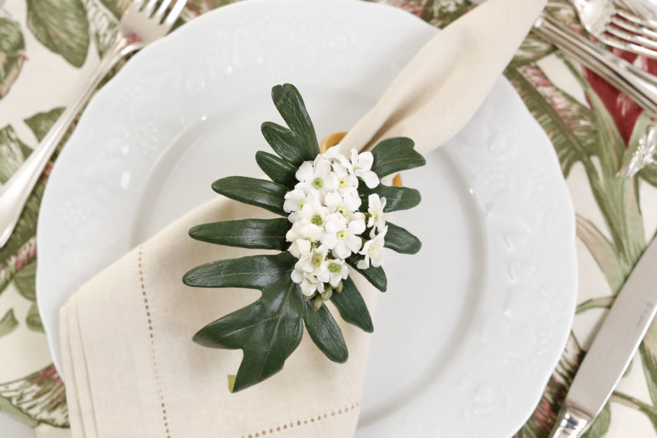 porta-guardanapo bem-me--quer branco couvert