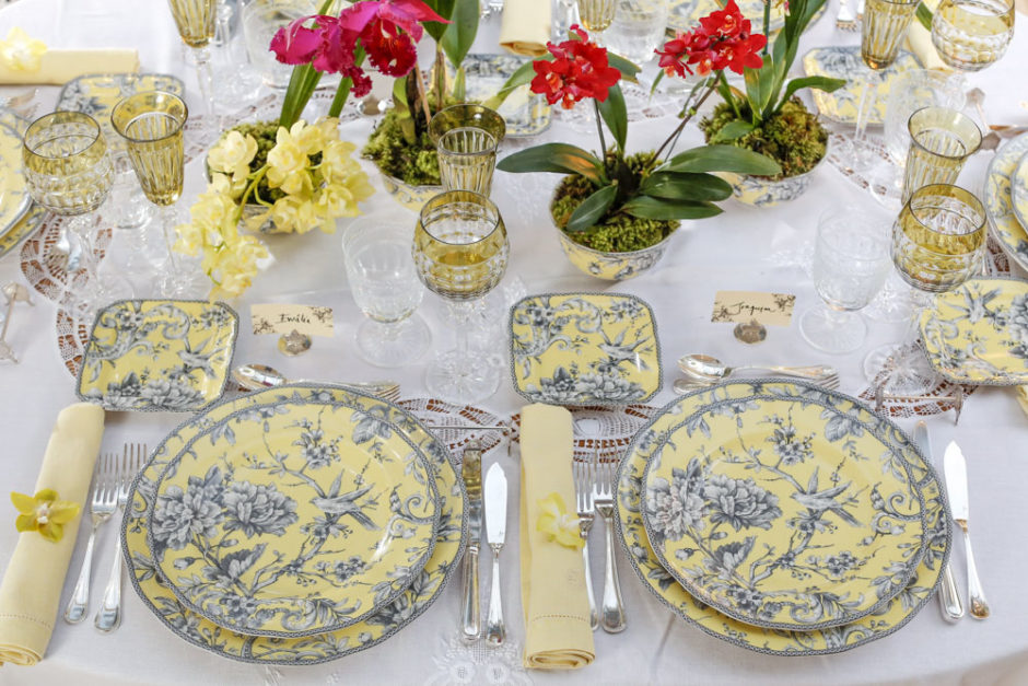 mesa posta com Coleção Petrópolis Tania Bulhões 