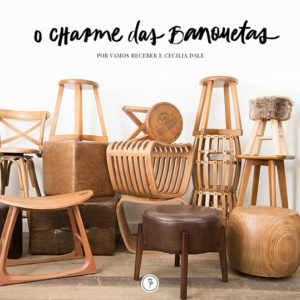 banquetas e bancos em madeira para decorar