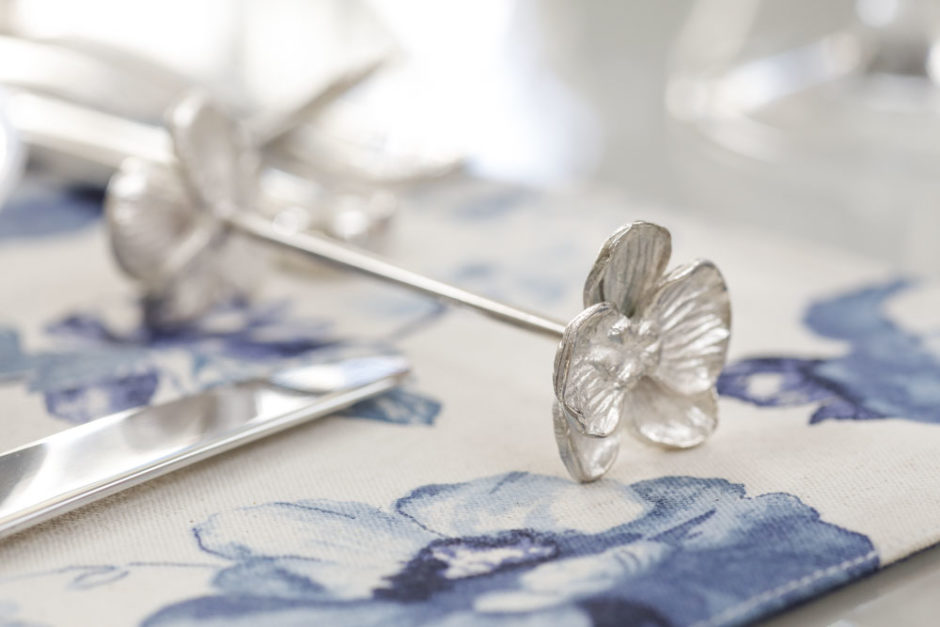 descanso de talher em prata Couvert