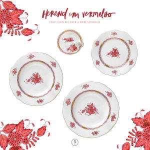 herend vermelha e branca