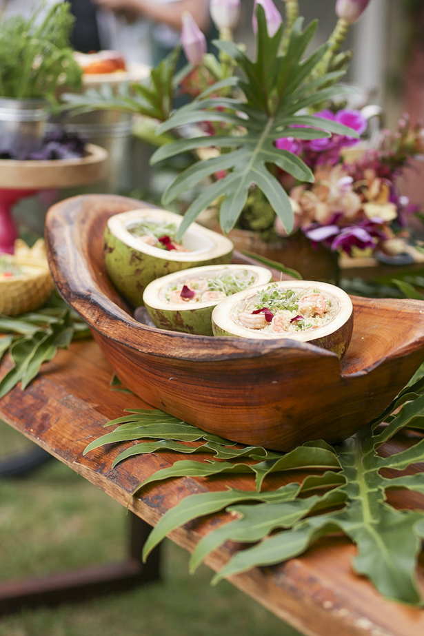 couscous servido em coco verde