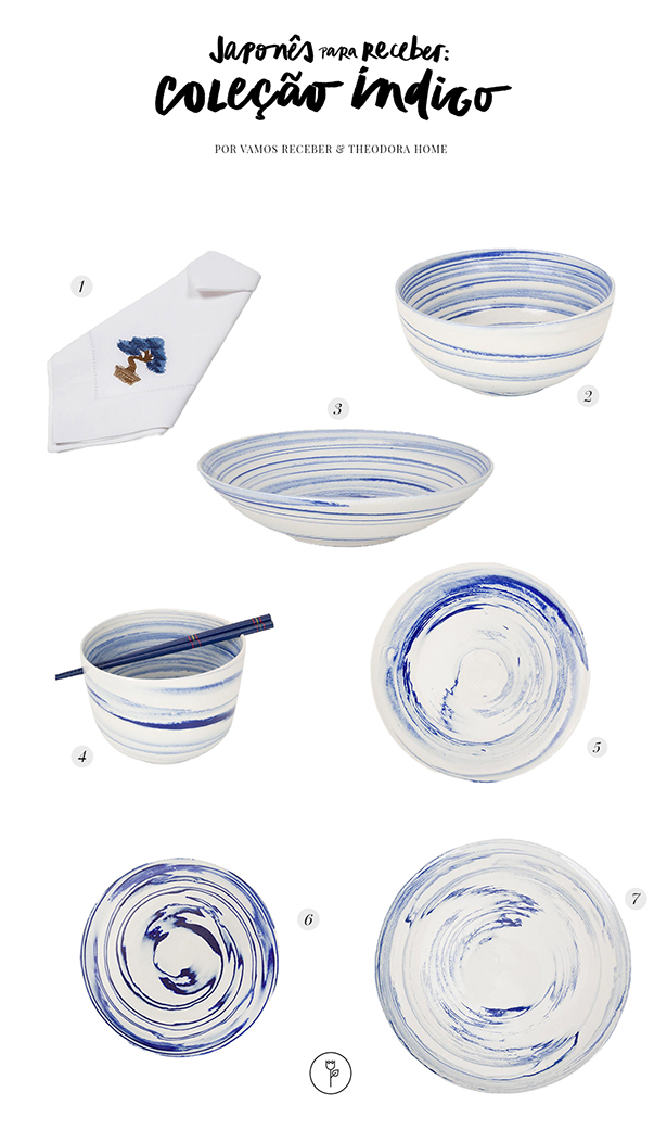 louça de cerâmica para japonês theodora home
