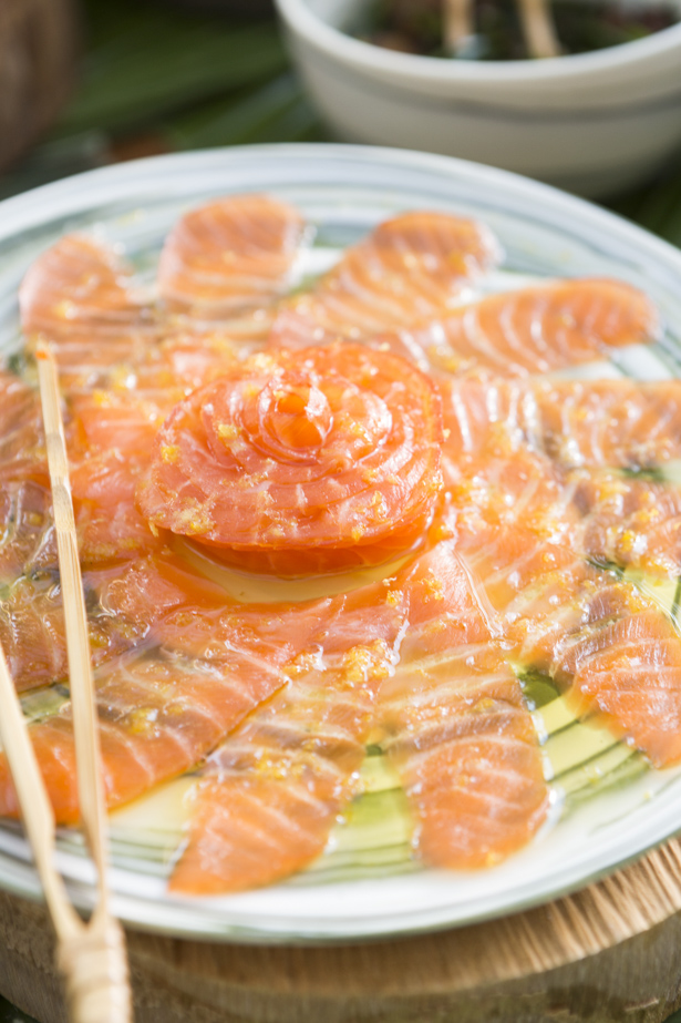 jantar japonês em casa