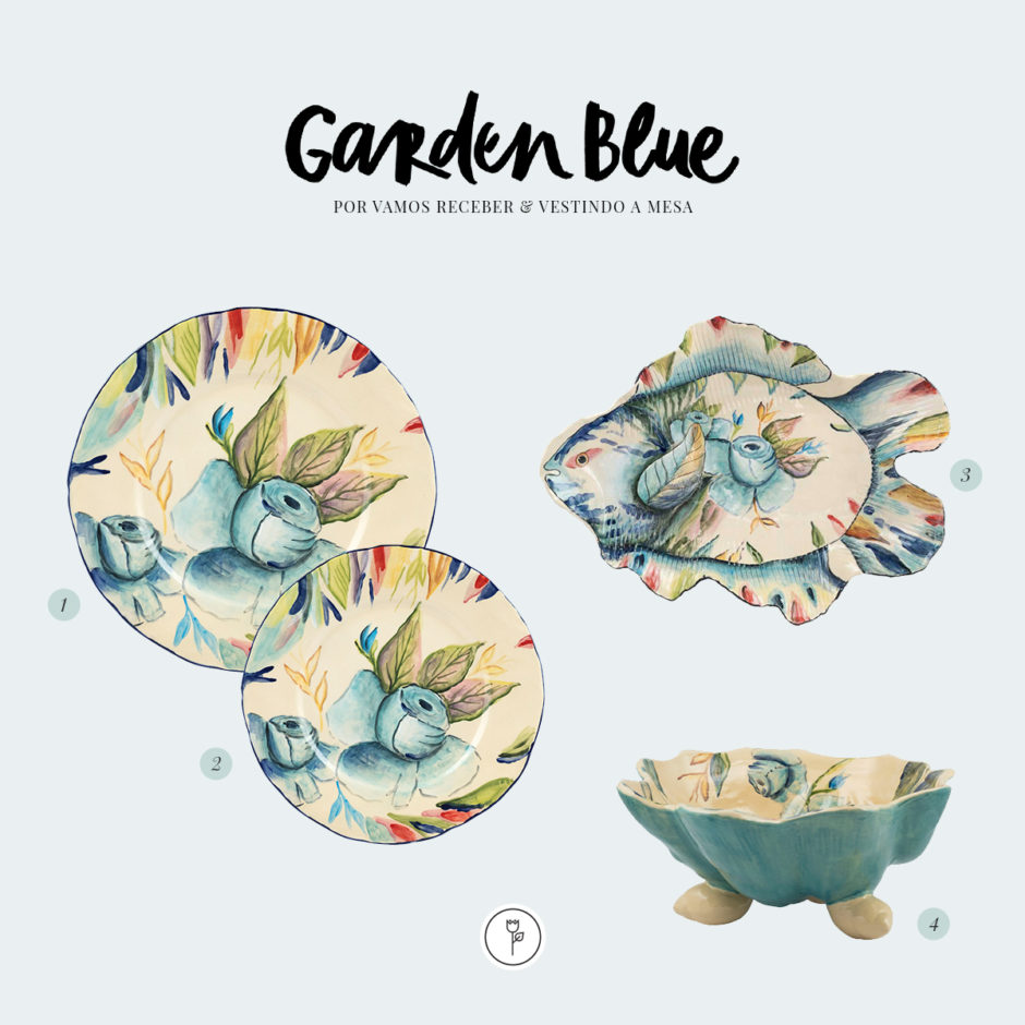 garden blue louça Vestindo a Mesa 