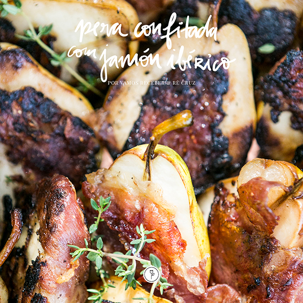 receita de pera confitada com jamon iberico re cruz