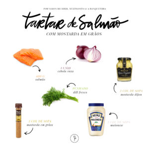 tartar de salmão